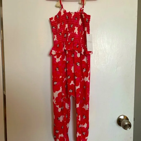 Jessica Simpson Floral Toddler Jumpsuit Suit - Size 3T - Picture 4 of 10